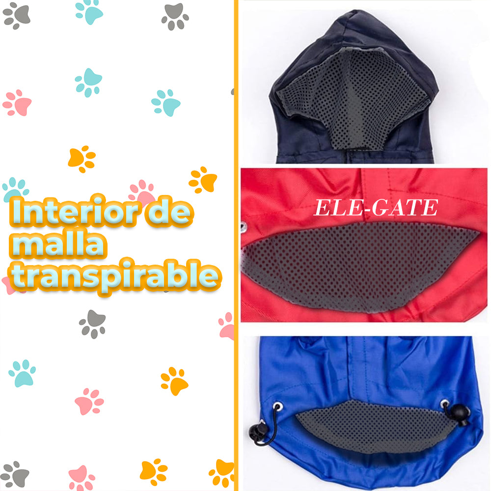 Chaqueta impermeable ajustable para perro chico y mediano Yumkapet — foto del producto (4 de 6)