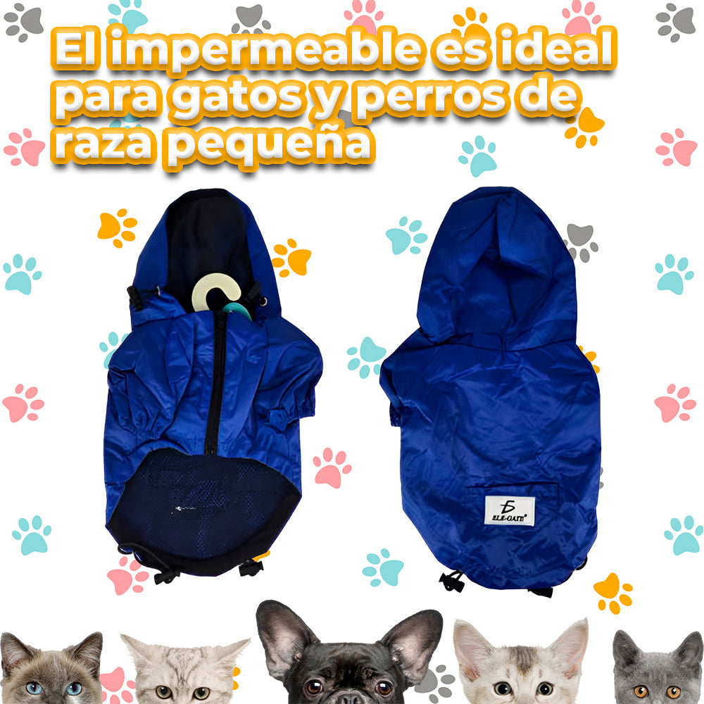 Chaqueta impermeable ajustable para perro chico y mediano Yumkapet — foto del producto (5 de 6)