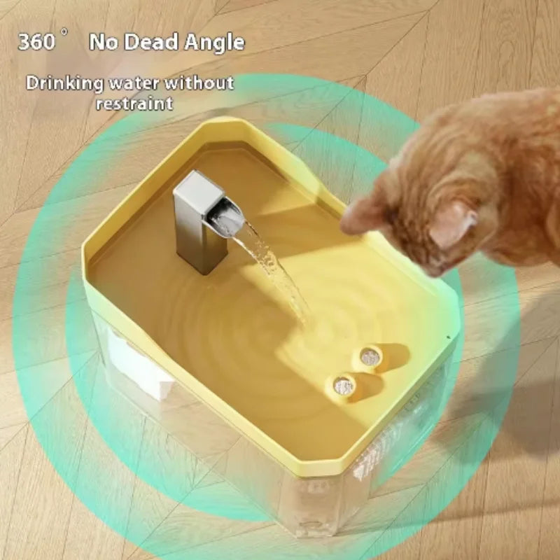 Fuente de agua automática para gatos y perros con filtro (2 L, USB) — imagen 5 de 8