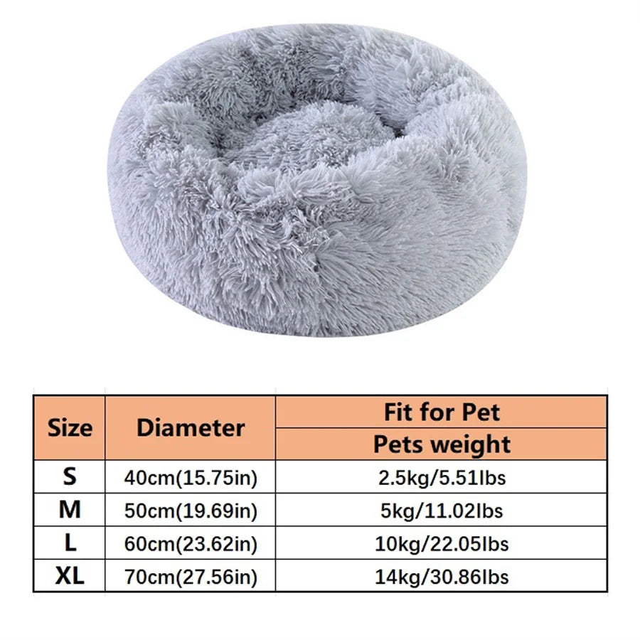 Cama tipo donut antiestrés lavable para perros y gatos Yumkapet - imagen 1