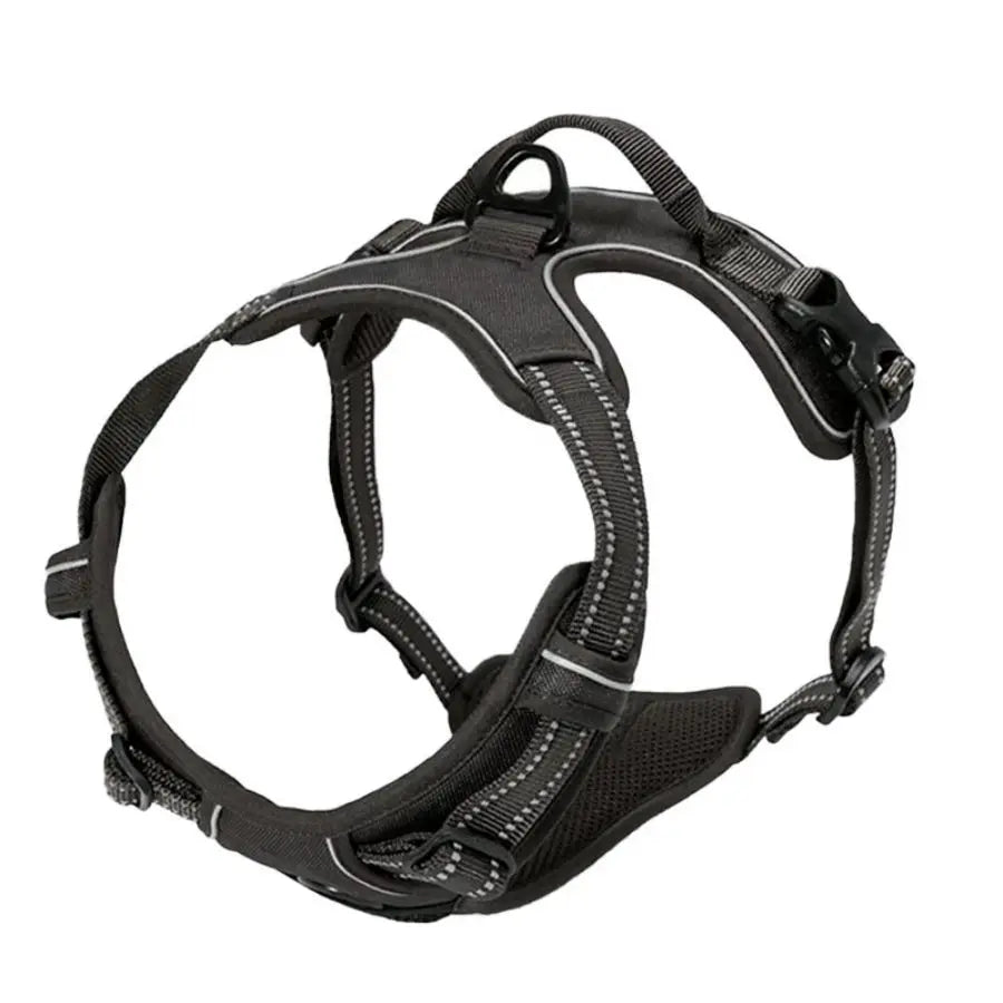 Arnés antitirones reflejante para perro con asa y clip frontal — imagen 11 de 14