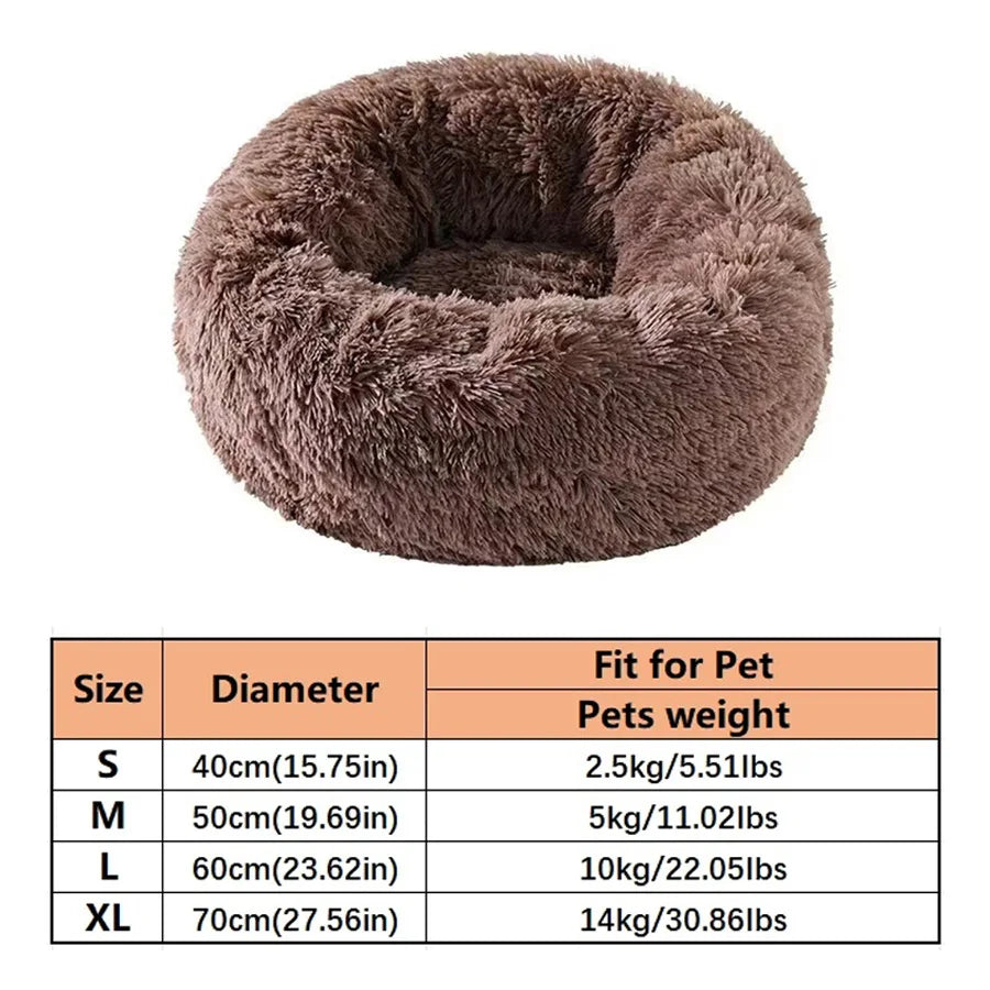 Cama tipo donut antiestrés lavable para perros y gatos Yumkapet - imagen 10
