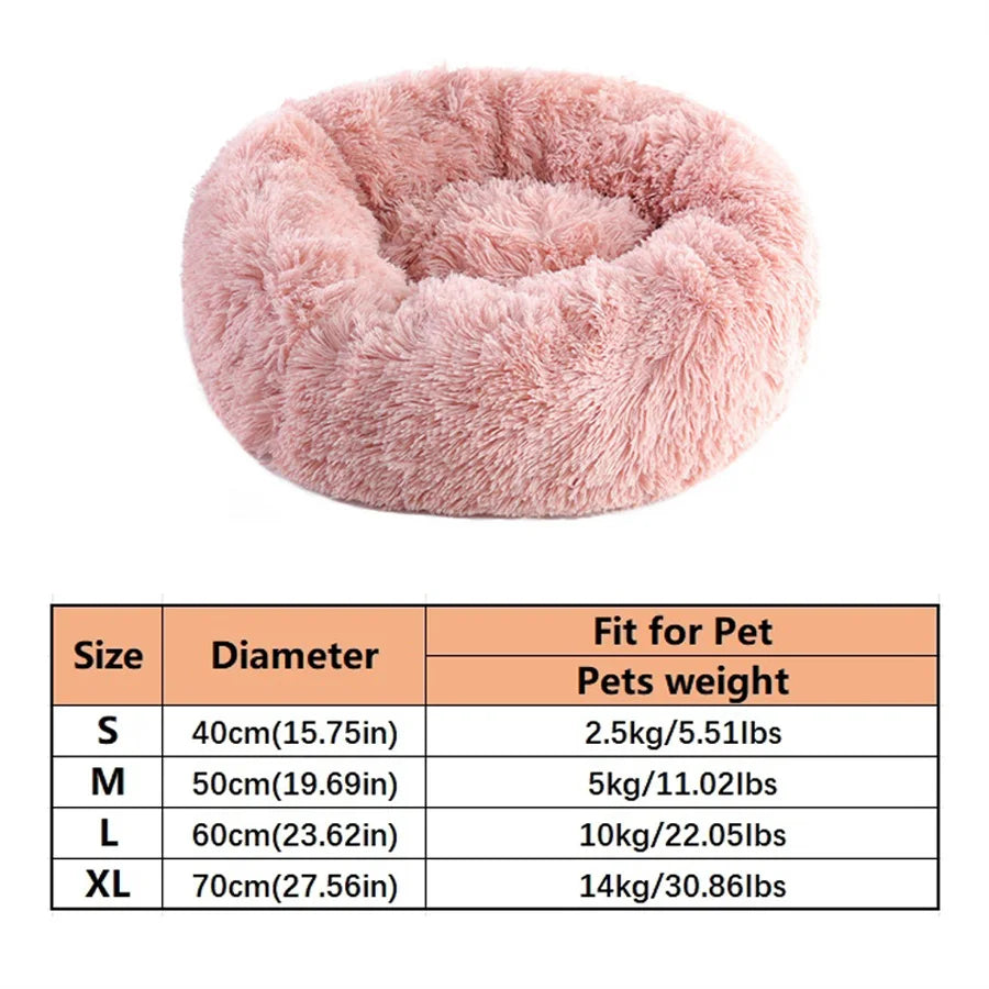 Cama tipo donut antiestrés lavable para perros y gatos Yumkapet - imagen 8