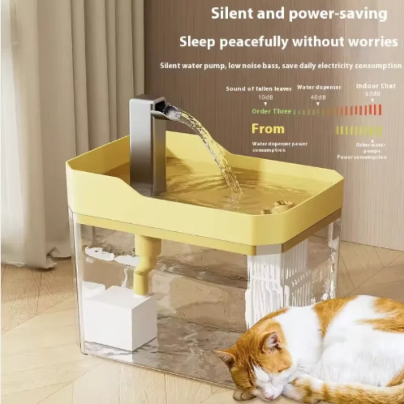 Fuente de agua automática para gatos y perros con filtro (2 L, USB) — imagen 6 de 8